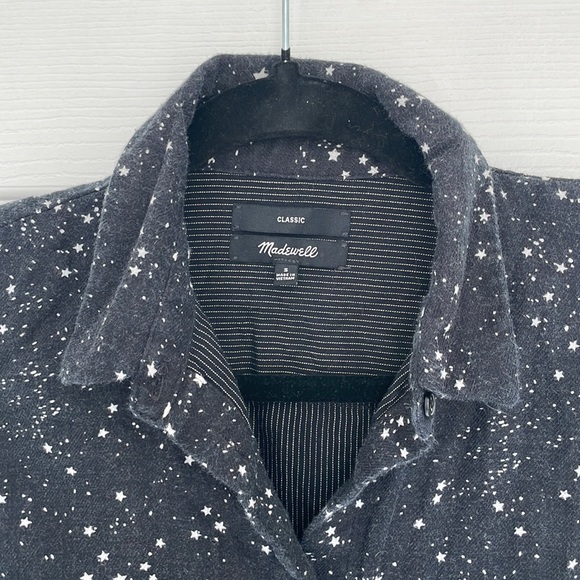 MADEWELL spooky 🖤🦇🕸️🕷️stars button up - Picture 4 of 5